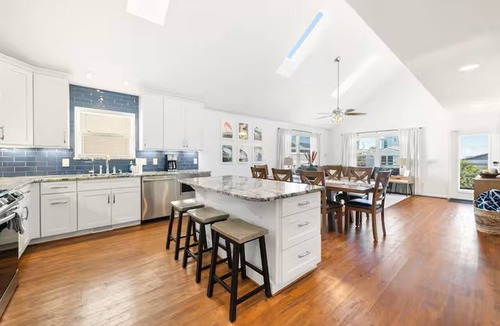 Butler Beach House | 2 Min. Walk to Beach/Ocean Views/Hot Tub/Game Room/Bikes/In-Law Suite