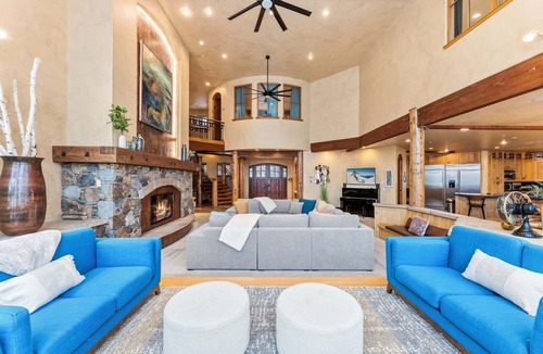 Elk Crossing House | Star Mountain Lodge💎23 Guests🏔️Grotto Waterfall🌊Theater🍿Game room🧖‍♀️Spa