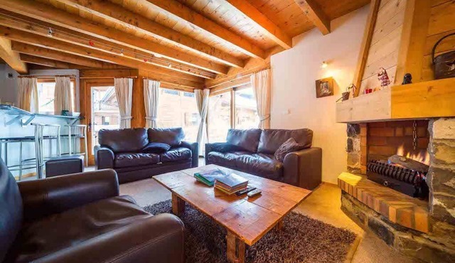 3 bedroom luxury chalet. Prices are self-cater. B & B and catered are optional in Morzine