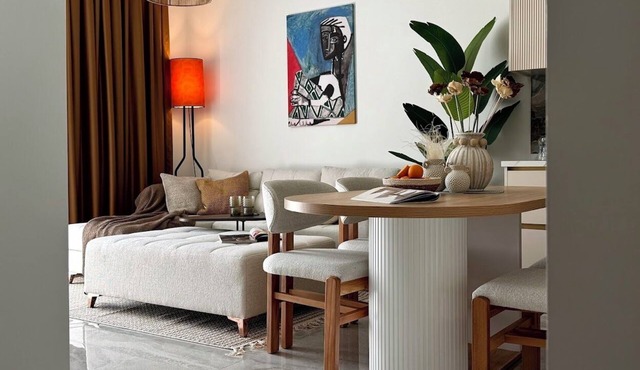 Apartment 1+1 Qoople Excellence B11 on the 1st line of the sea in Alanya