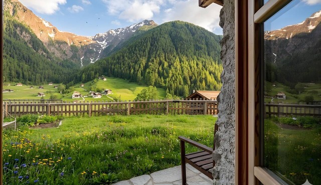 Chalet Panorama Rabbi with Mountain Views in Val di Rabbi in San Bernardo