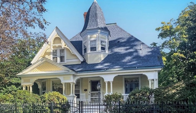 Dog-friendly historical home with recent updates, porch & prime in-town location in Rockland