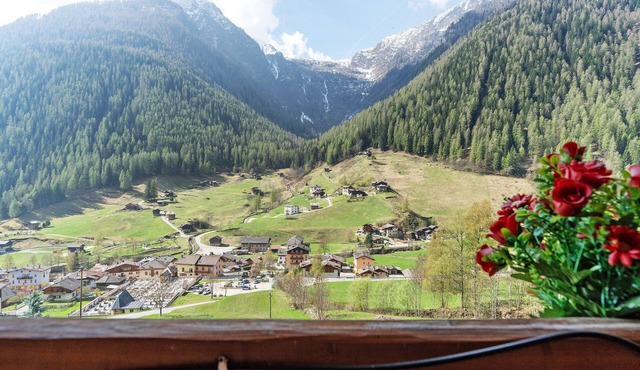 Loft Panorama: Mountain Views, 7 Beds, 2 Bathrooms in Val di Rabbi in San Bernardo