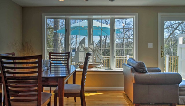 Peaceful Waterfront Apt w/Deck, 22 Mi to Portland in Freeport