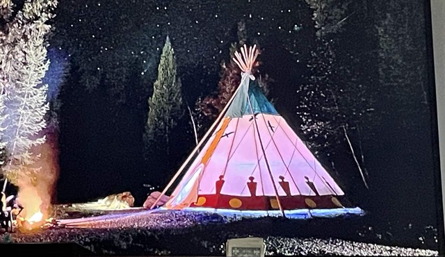 The Raven's Nest Teepee . Nestled in the Selkirk Mountain range, in Naples Idaho in Naples