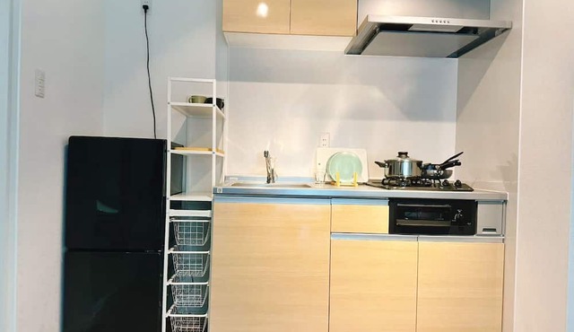 1 minute walk from the metro train, very close to everything your needed in Osaka